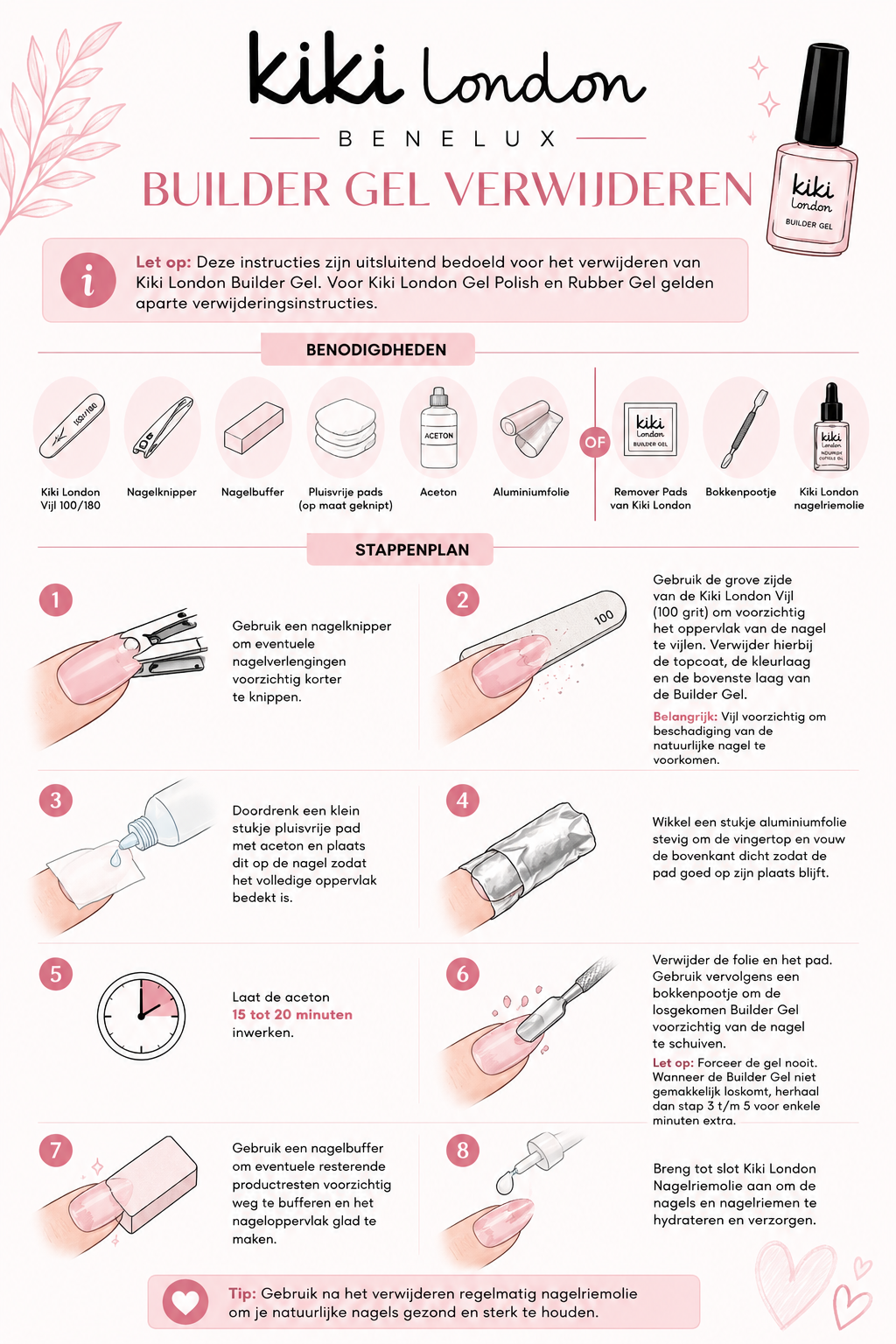 HOW TO : Builder Gel verwijderen