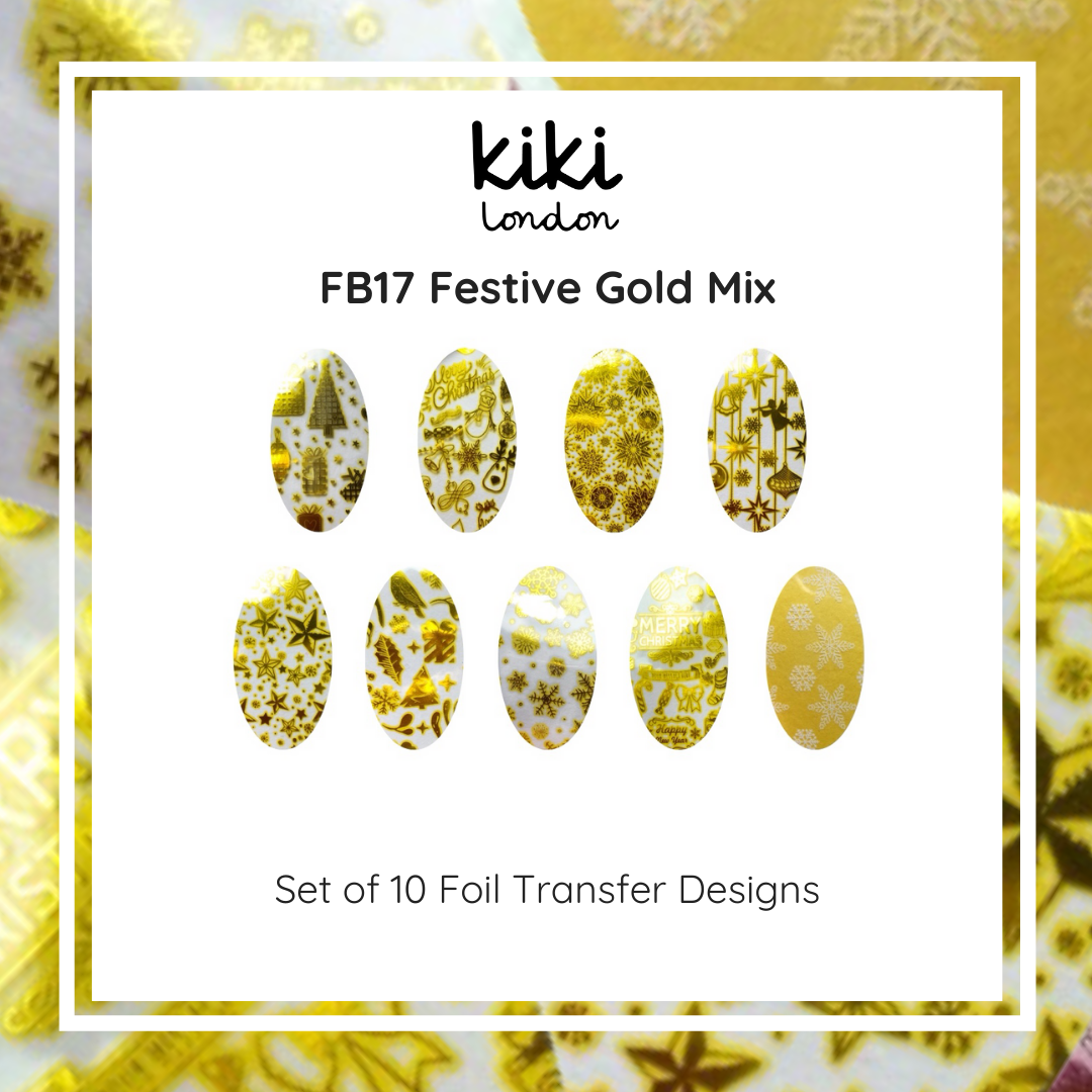 Nail Foil Festive Gold Mix